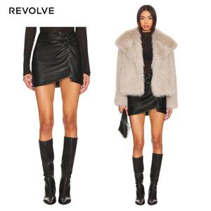 ASTR the Label Faux Leather Skirt (Revolve)